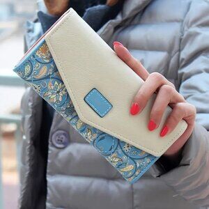 Blue Print Billfold- New